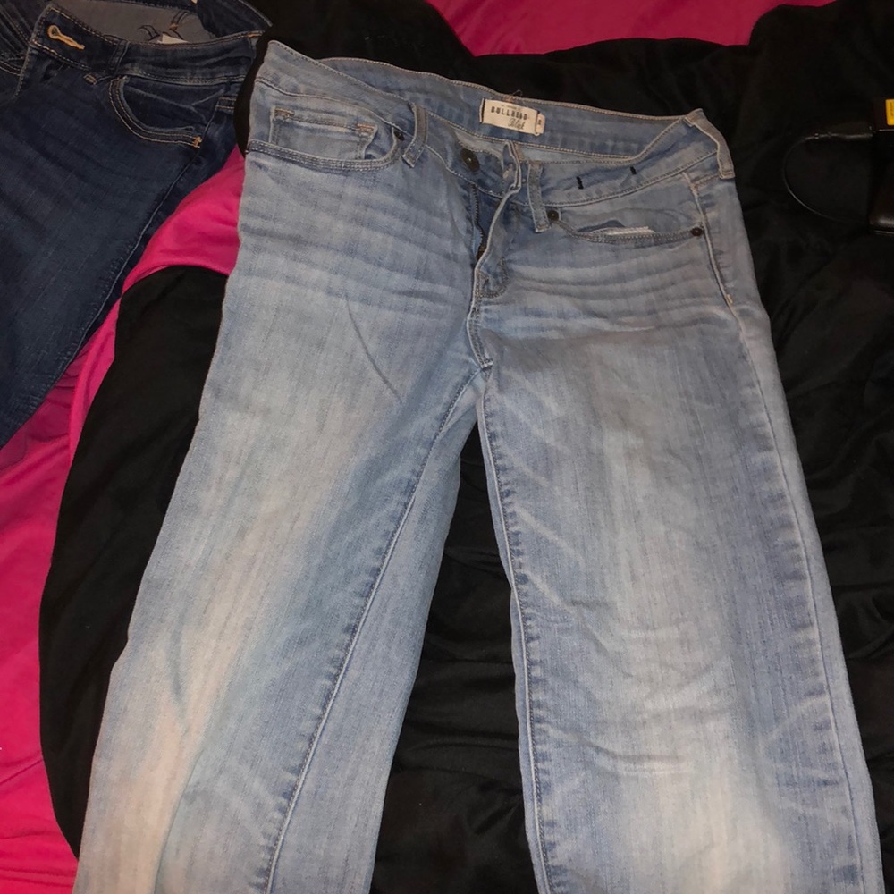 Slim light blue jeans